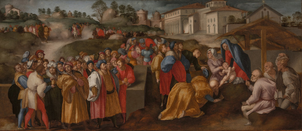 Detail of The Adoration of the Magi (Epifania Benintendi), 1519-1520 by Pontormo