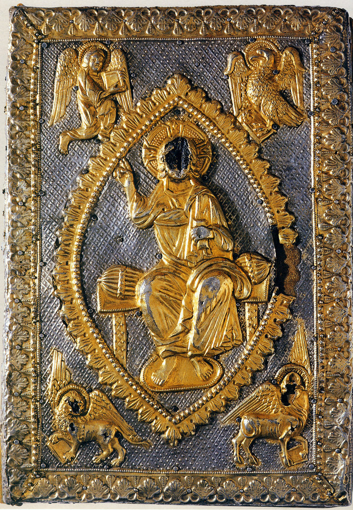 Detail of The Gospels Book of Matilda of Canossa, 11th century by West European Applied Art