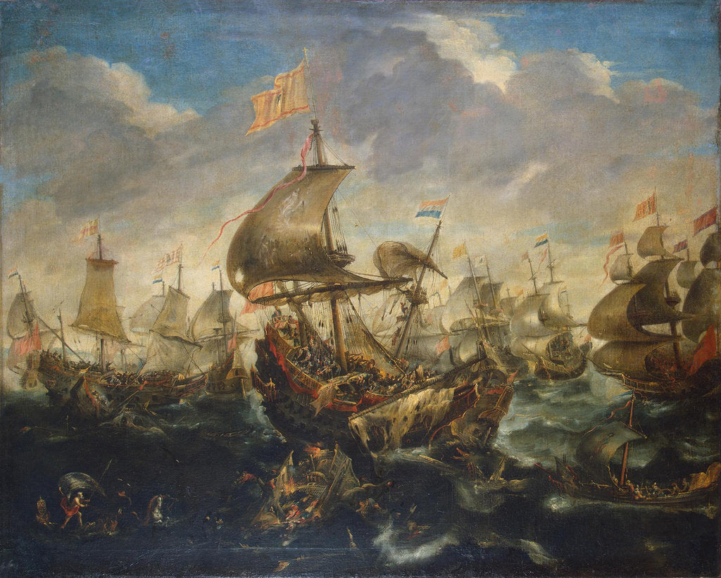 Detail of The Battle of Haarlemmermeer on May 26, 1573, 1620s by Andries van Eertvelt