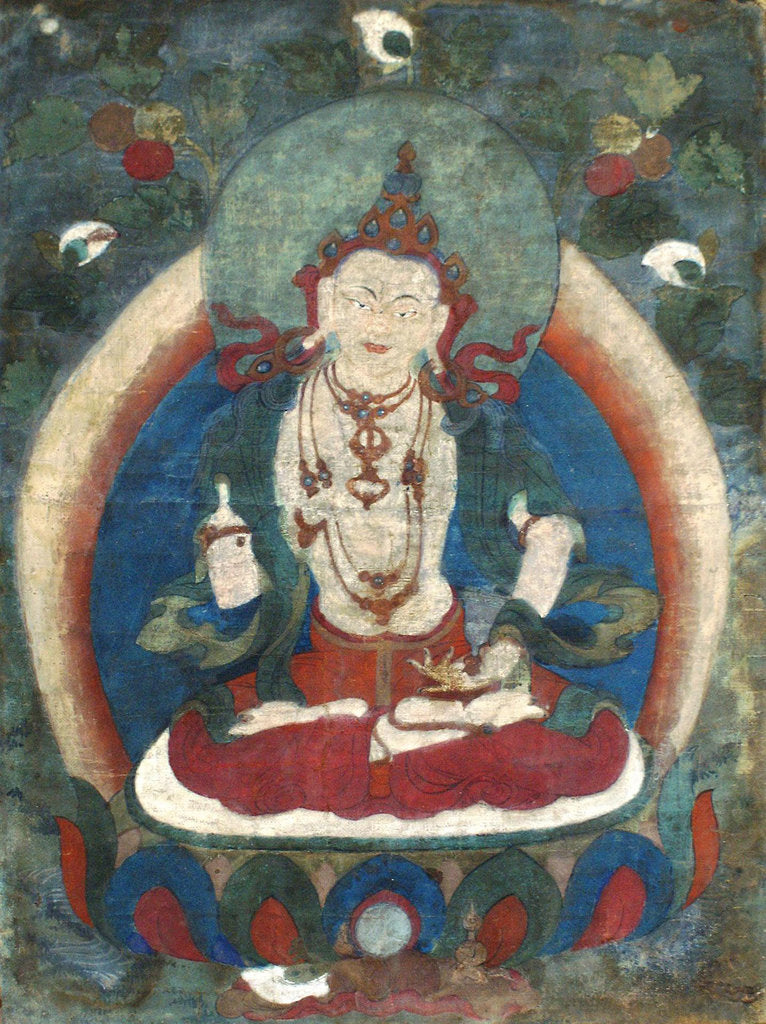 Detail of Vajrasattva, Early 19th century by Tibetan culture