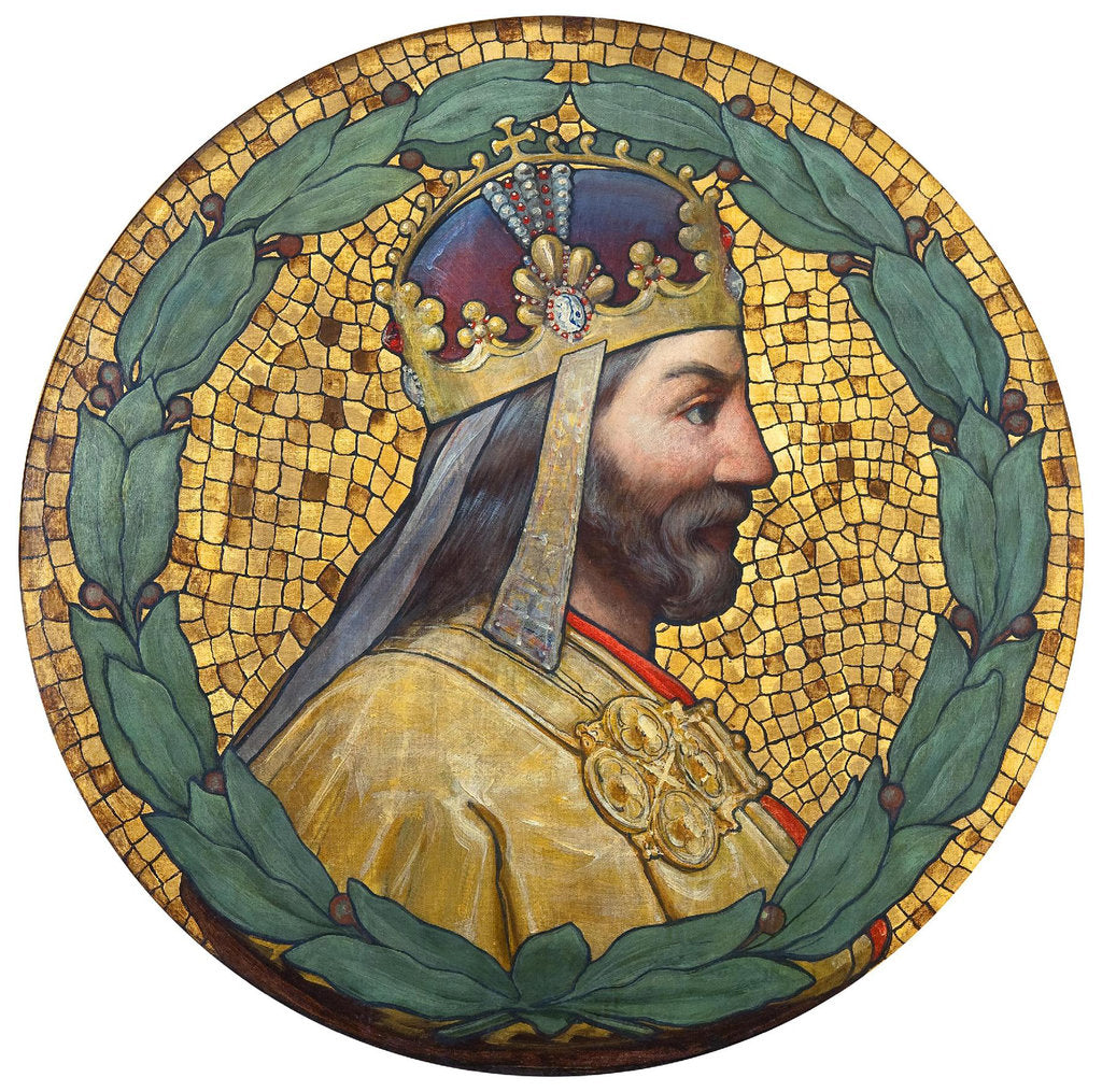 Detail of Charles IV, 1900 by Adolf Liebscher