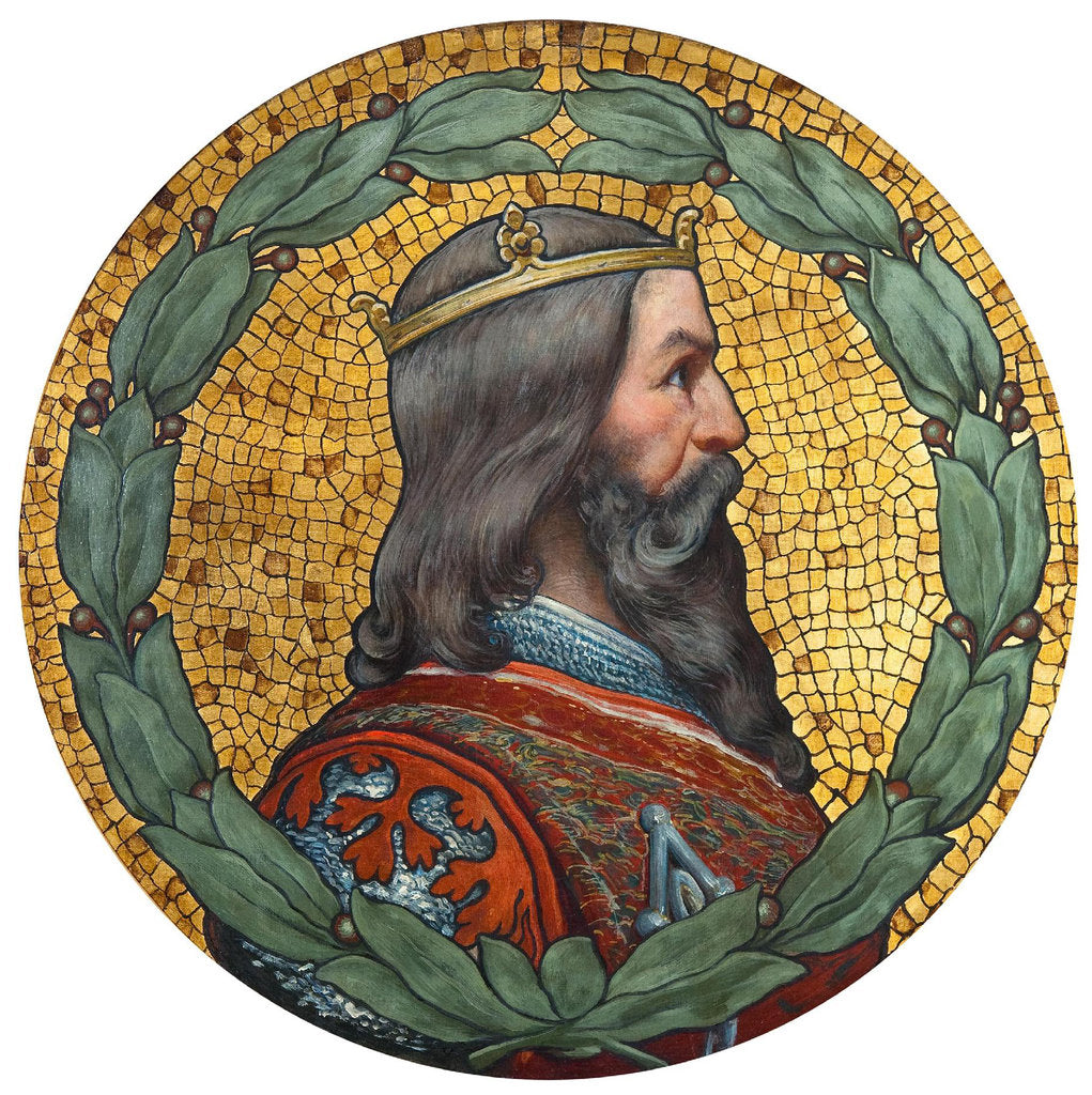 Detail of John of Bohemia, 1900 by Adolf Liebscher