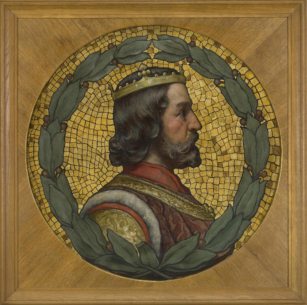 Detail of Ottokar II of Bohemia, 1900 by Adolf Liebscher