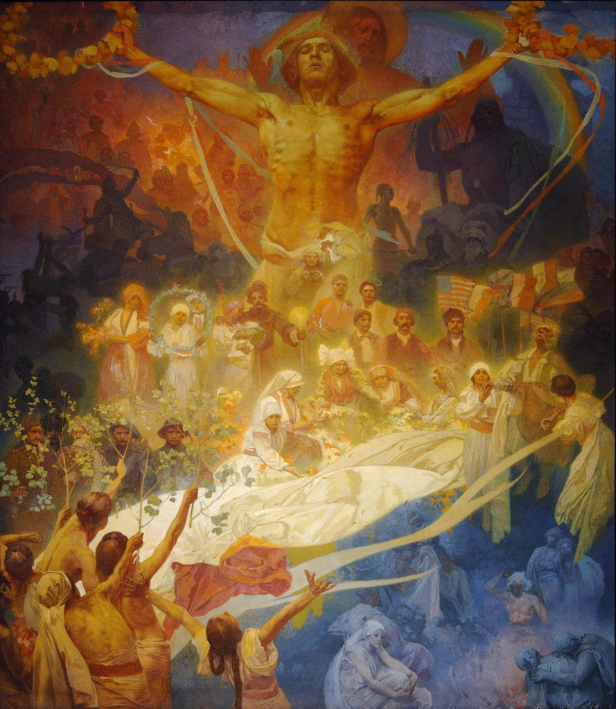 Detail of Apotheosis of the Slavs. Slavs for Humanity, 1926 by Alfons Marie Mucha