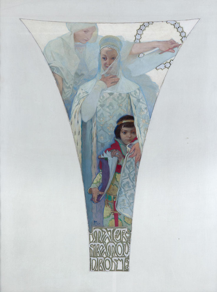 Detail of 0, 1911 by Alfons Marie Mucha