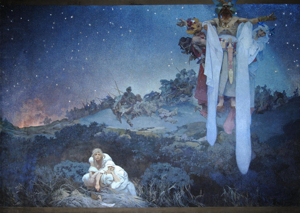 Detail of Slavs in their Original Homeland, 1911 by Alfons Marie Mucha