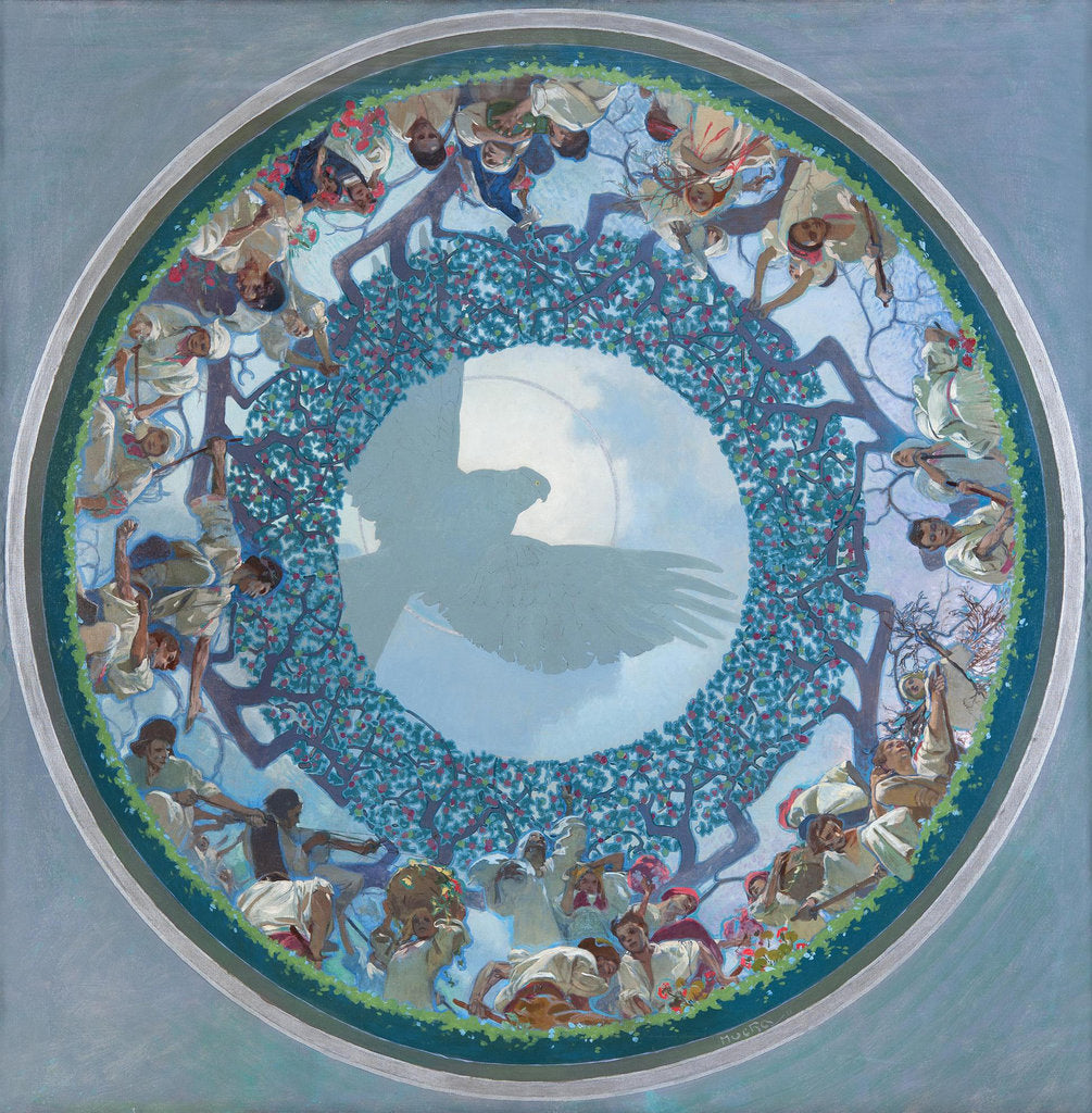 Detail of The Slavic Unity, 1910-1911 by Alfons Marie Mucha