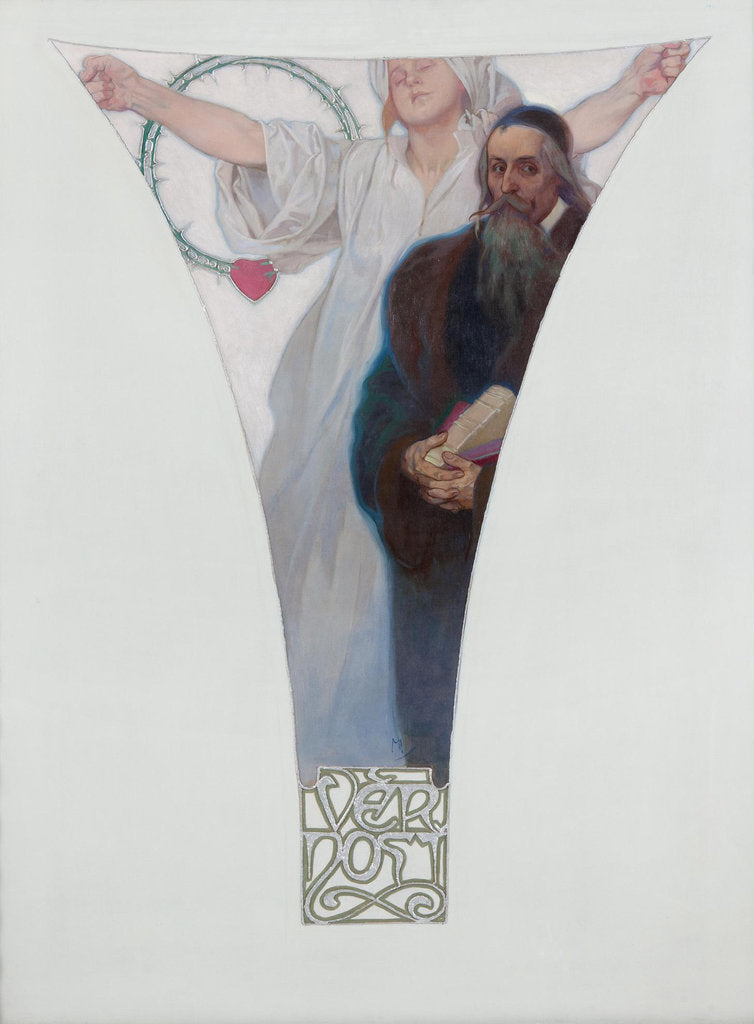 Detail of John Amos Comenius, 1911 by Alfons Marie Mucha