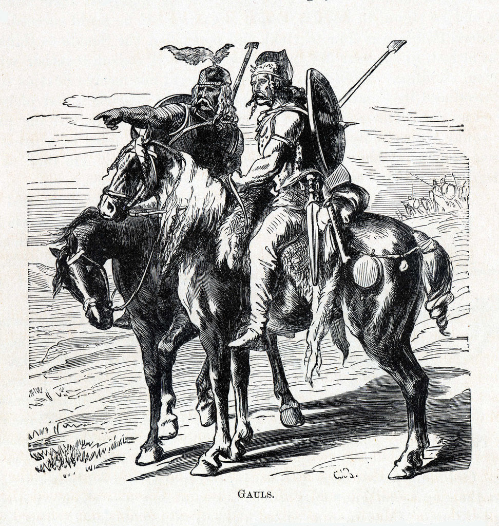 Detail of Gauls, 1882 by Anonymous