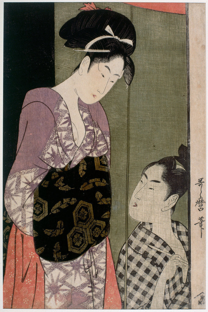 Detail of Mosquito Net, ca 1797 by Kitagawa Utamaro