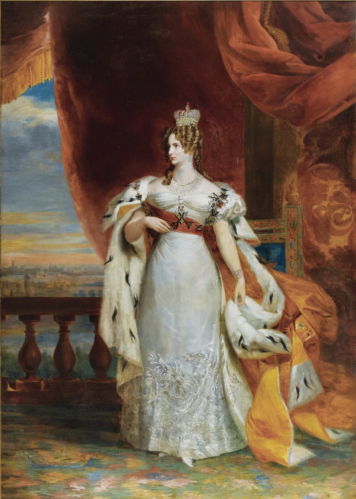 Detail of Portrait of Empress Alexandra Fyodorovna (Charlotte of Prussia), Emperors Nicholas I. wife (1798-18 by George Dawe