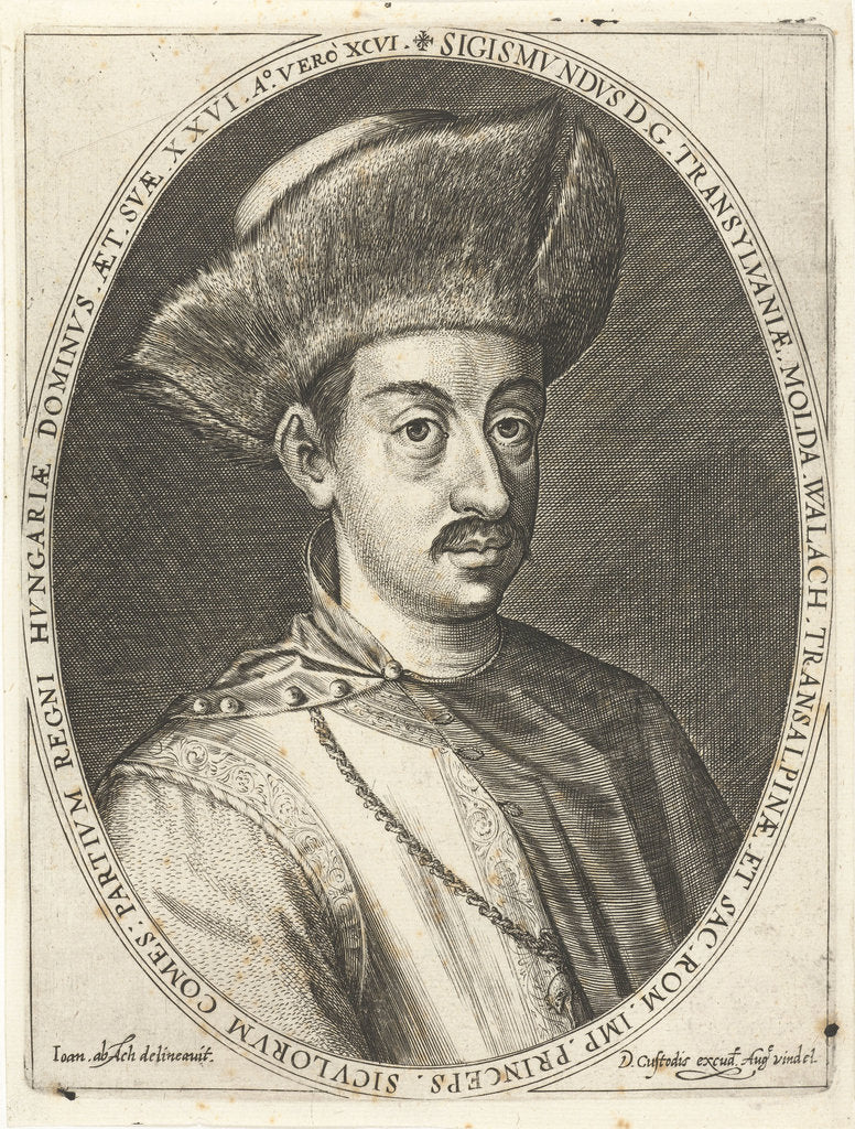 Detail of Sigismund Bathory, Prince of Transylvania by Dominicus Custos