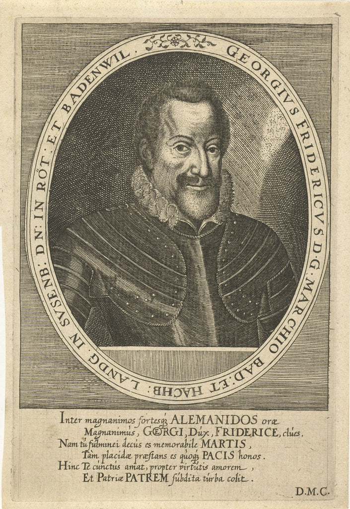Detail of George Frederick of Baden-Durlach, c. 1610 by Dominicus Custos