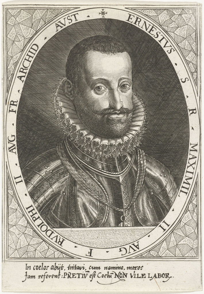Detail of Portrait of Archduke Ernest of Austria, ca 1595-1597 by Dominicus Custos