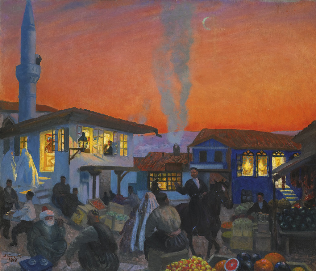 Detail of Bakhchisaray, 1917 by Boris Michaylovich Kustodiev