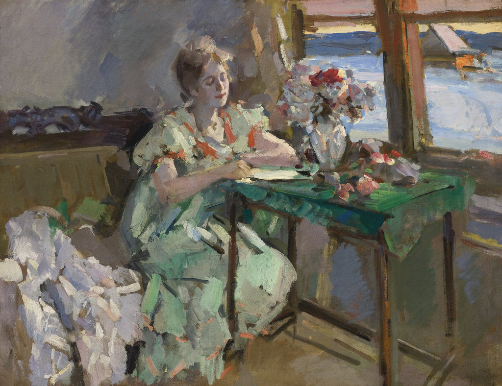 Detail of At the Window, 1918 by Konstantin Alexeyevich Korovin