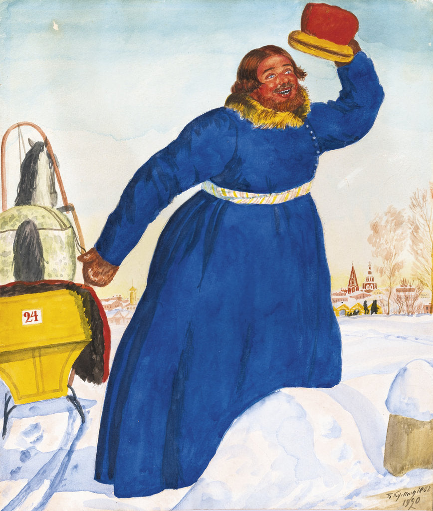 Detail of Coachman, 1920 by Boris Michaylovich Kustodiev