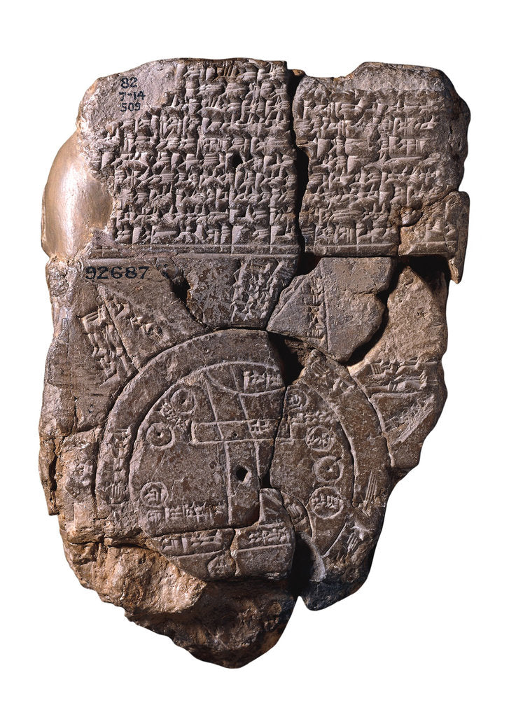 Detail of The Babylonian Map of the World, c. 510-c. 500 BC by Assyrian Art