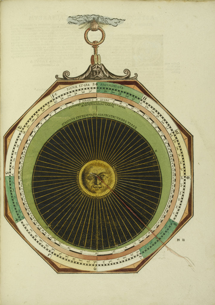 Detail of Astronomicum Caesareum, 1540 by Peter Apian