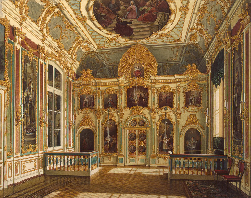 Detail of View of the Small Church in the Winter Palace, 1862 by Eduard Hau