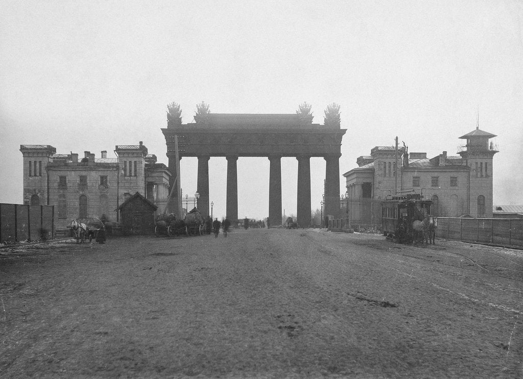 Detail of The Moscow Triumphal Gate in St. Petersburg, 1890s by Karl Karlovich Bulla