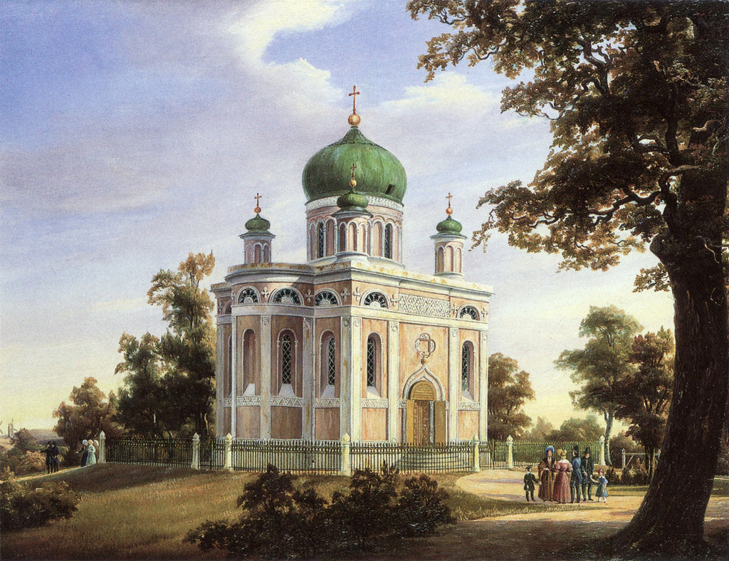 Detail of Alexander Nevsky Church at Potsdam, 1838 by Carl Daniel Freydanck
