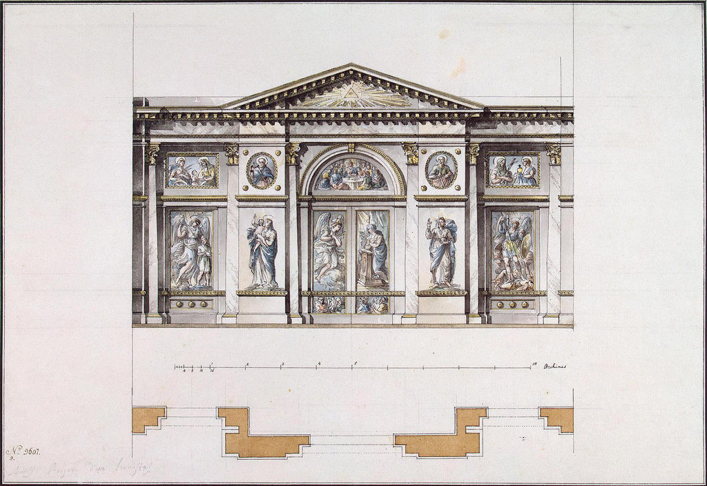 Detail of Iconostasis in the Smolny Convent of the Resurrection in St. Petersburg, 1780s by Giacomo Antonio Domenico Quarenghi