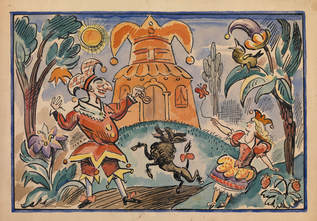Detail of Illustration for War of Petrushka and Stepka-Rastrepka by Evgeni Schwartz, 1925 by Alexei Alexandrovich Radakov