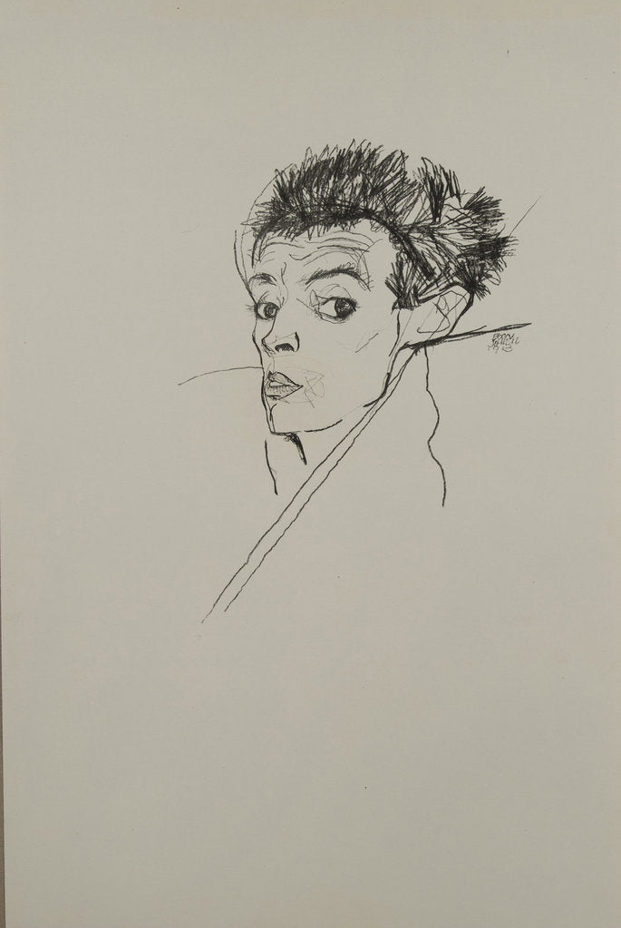 Detail of Self-portrait, 1913 by Egon Schiele