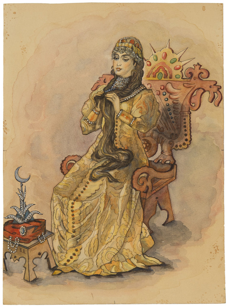 Detail of The Princess Who Never Smiled (Nesmeyana), 1896 by Viktor Mikhaylovich Vasnetsov