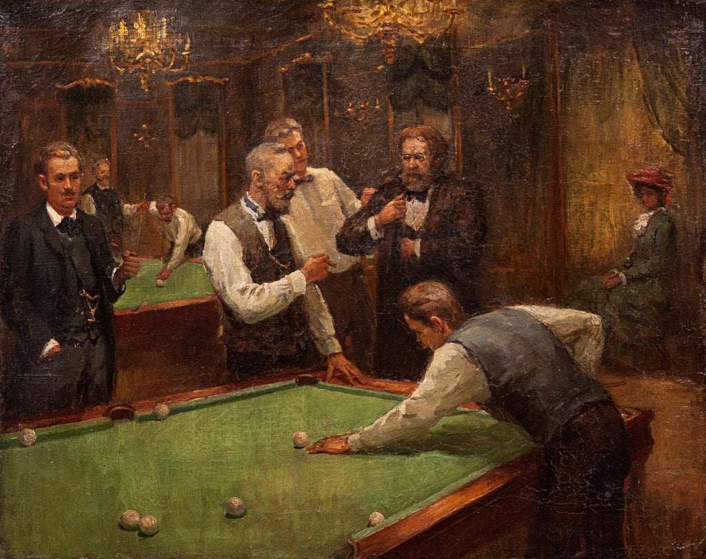 Detail of Billiard Players by Ilya Savvich Galkin