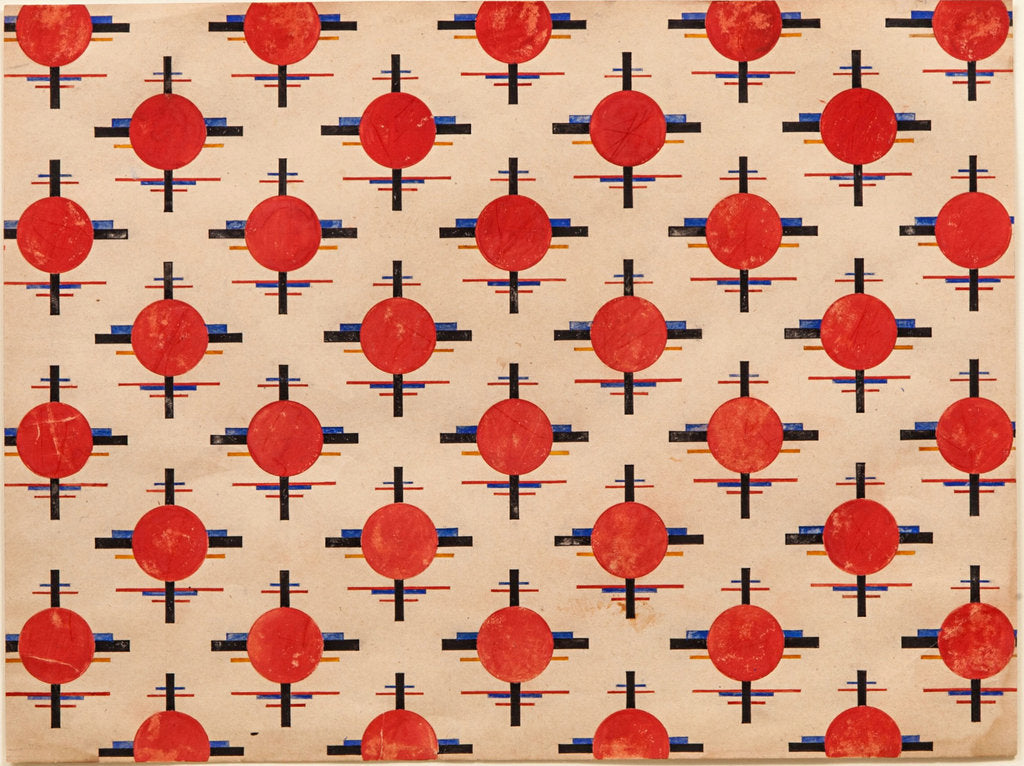 Detail of Suprematist Pattern. Fabric design, ca 1921 by Ilya Grigoryevich Chashnik