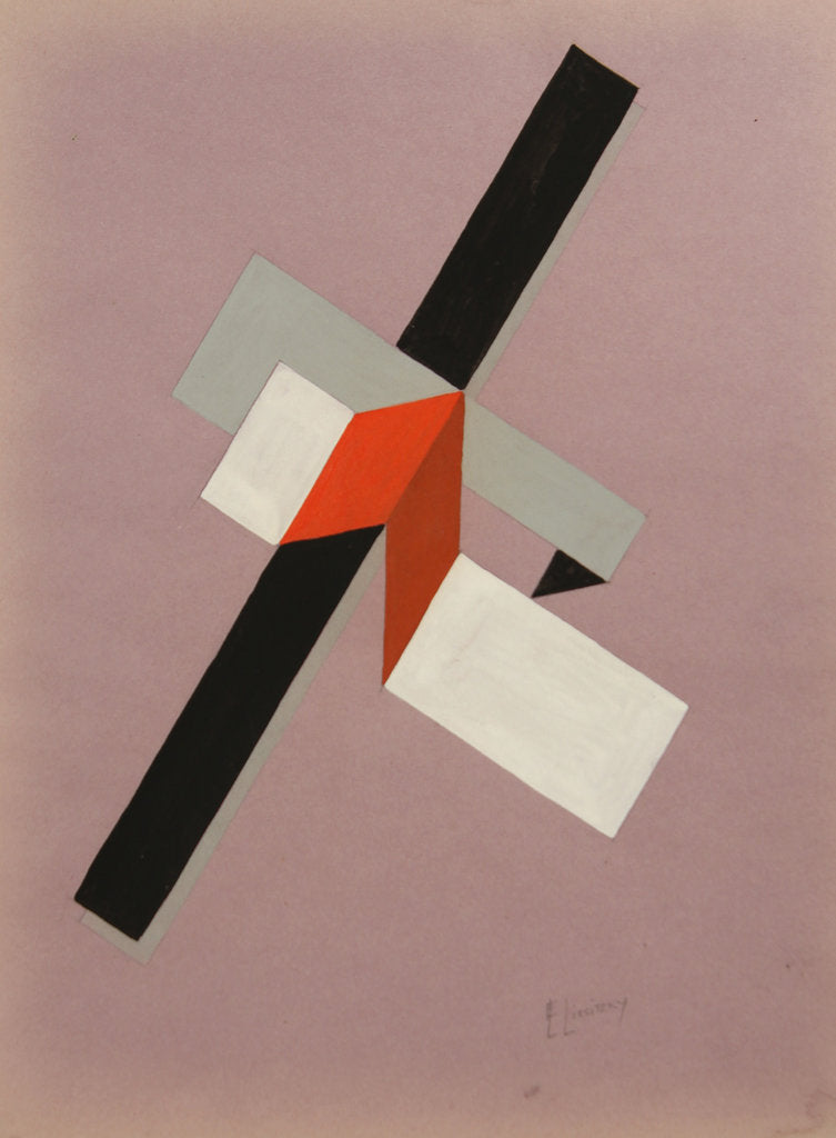 Detail of Proun, ca 1923 by El Lissitzky