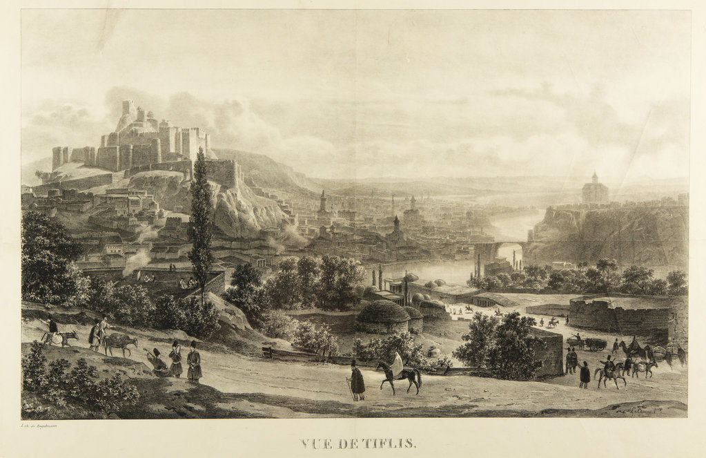 Detail of View of Tiflis, 1830s by Godefroy Engelmann