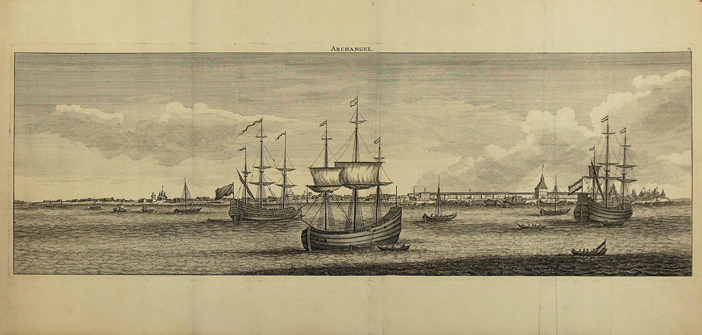 Detail of View of Arkhangelsk, ca 1770 by Anonymous