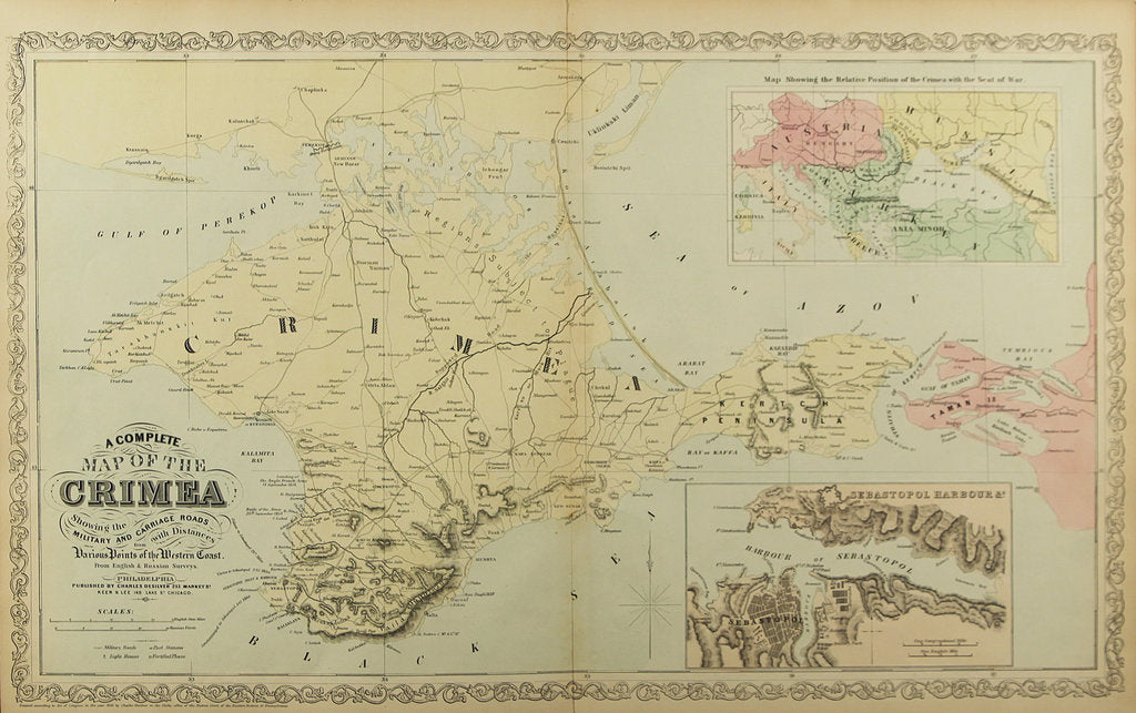 Detail of Map of the Crimea. by Anonymous master
