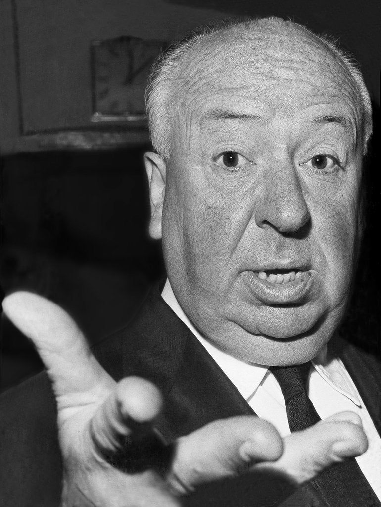 Detail of Alfred Hitchcock in 1960 by Associated Newspapers