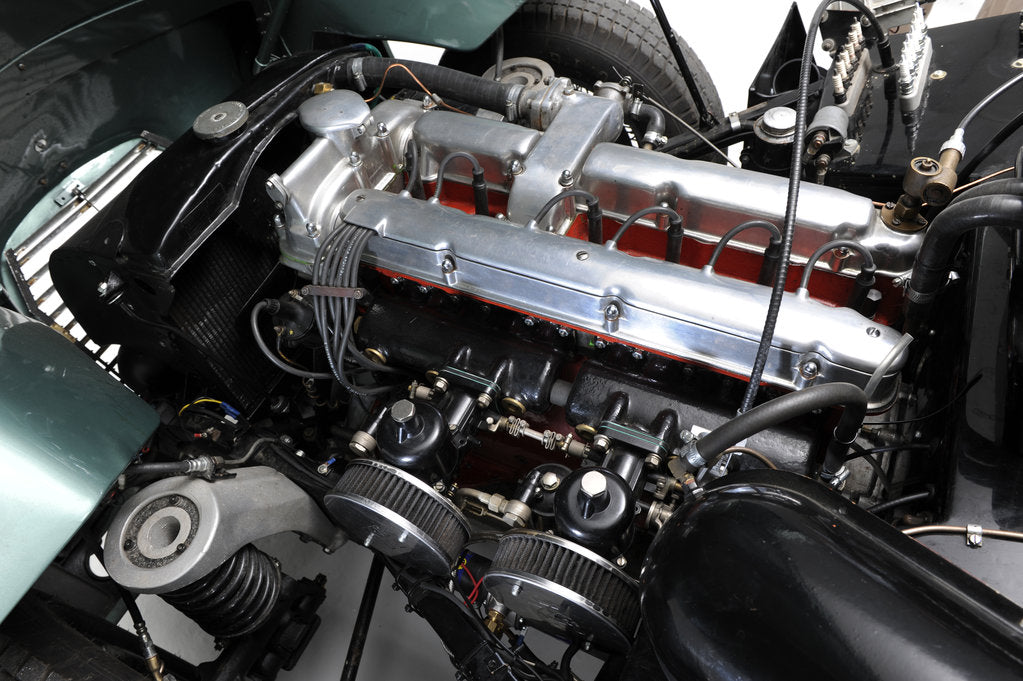 Detail of Aston Martin DB2-4 works 1956 by Simon Clay