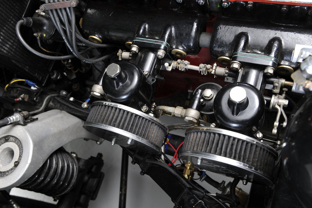 Detail of Aston Martin DB2-4 works 1956 by Simon Clay