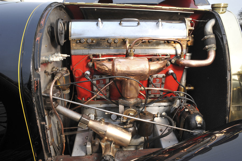 Detail of Bugatti T18 Black Bess 1913 by Simon Clay