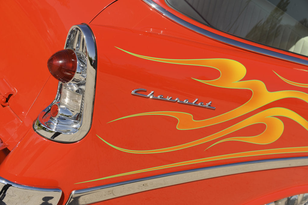 Detail of Chevrolet Handyman custom 1956 by Simon Clay