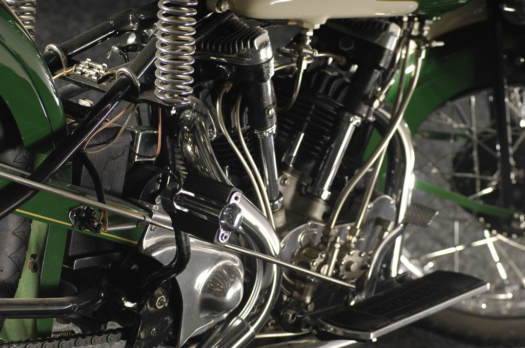 Detail of Crocker big tank V twin 1937 by Simon Clay