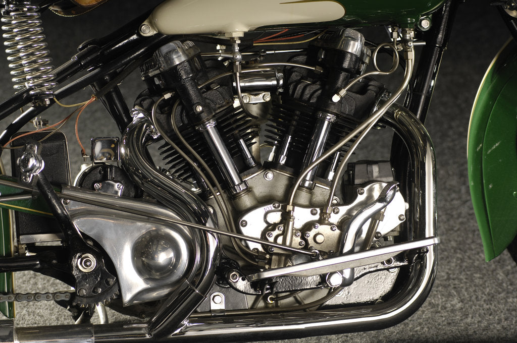 Detail of Crocker big tank V twin 1937 by Simon Clay