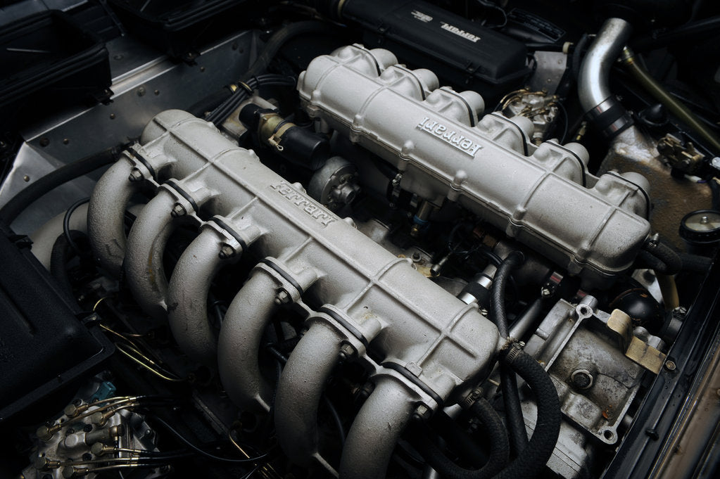 Detail of Ferrari 512i Berlinetta Boxer 1981 by Simon Clay