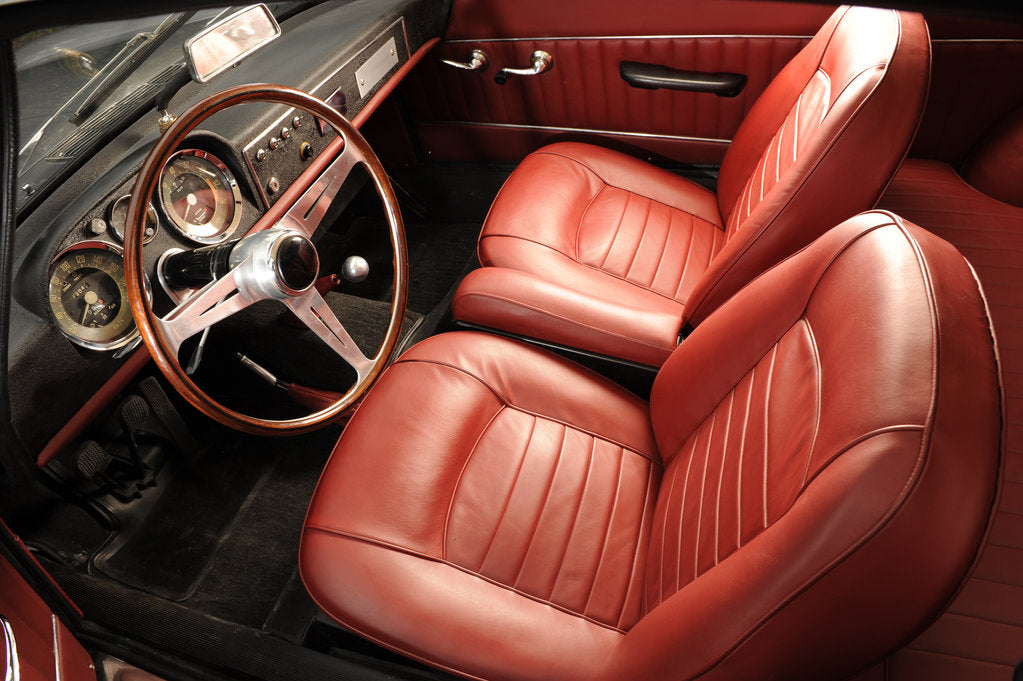 Detail of Fiat 1600s split window 1963 by Simon Clay