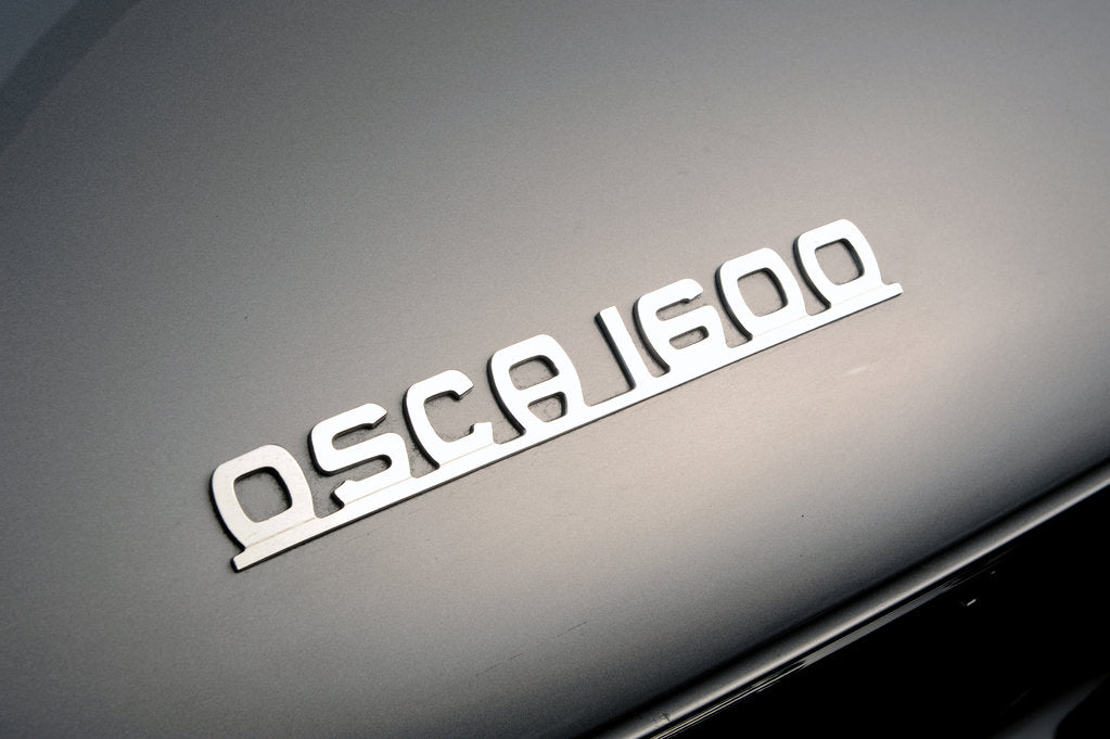 Detail of Fiat 1600s split window 1963 by Simon Clay