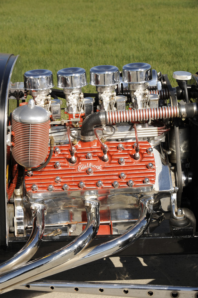 Detail of Ford Burning Desire Roadster 1927 by Simon Clay