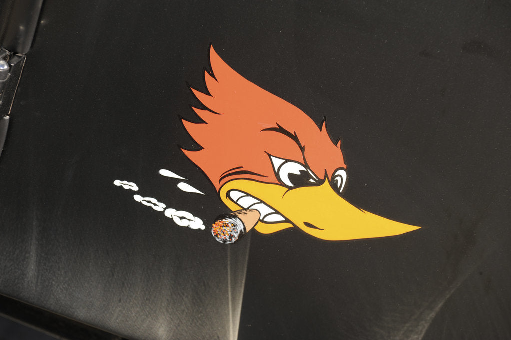 Detail of Ford Burning Desire Roadster 1927 by Simon Clay