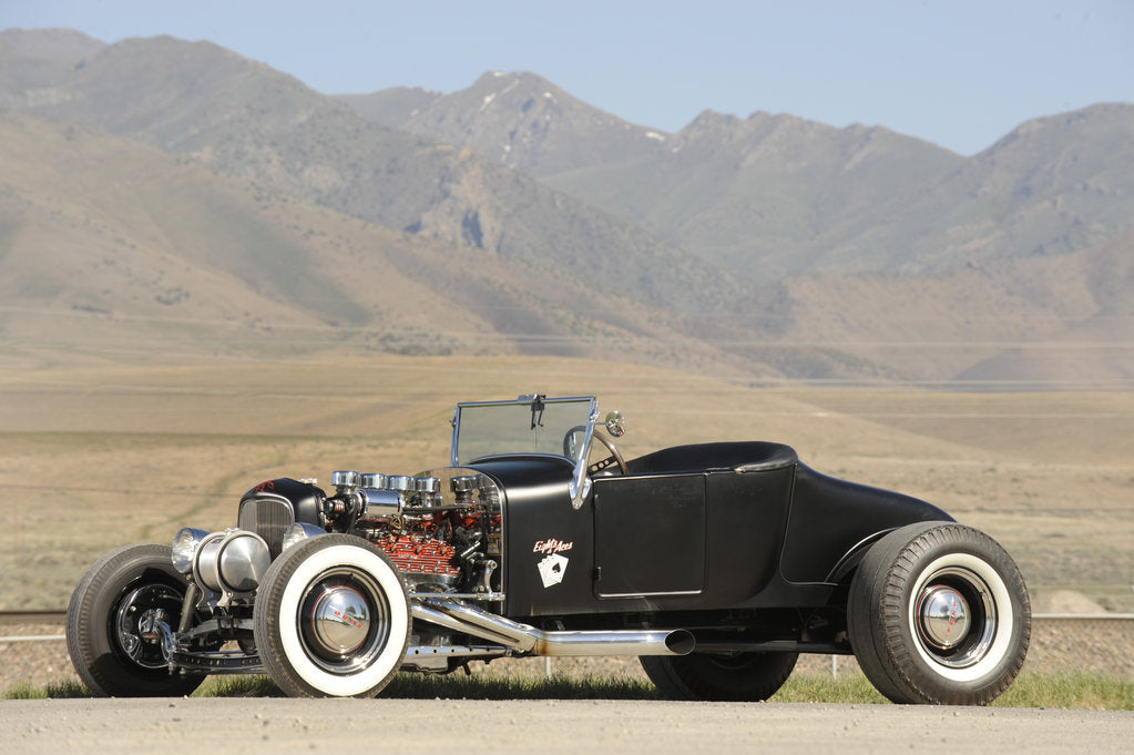 Detail of Ford Burning Desire Roadster 1927 by Simon Clay