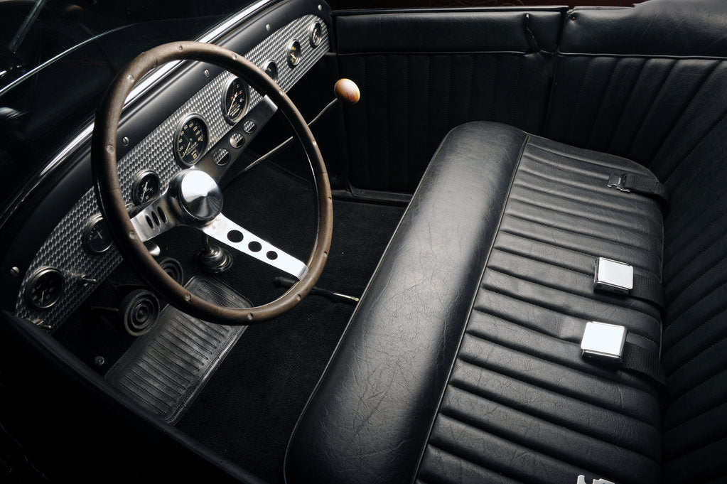 Detail of Ford Burning Desire Roadster 1927 by Simon Clay